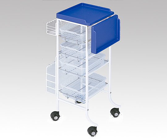 アズワン カウンターワゴン(C-196) ブルー 310(510)×330×840mm 11963 1台(ご注文単位1台)【直送品】