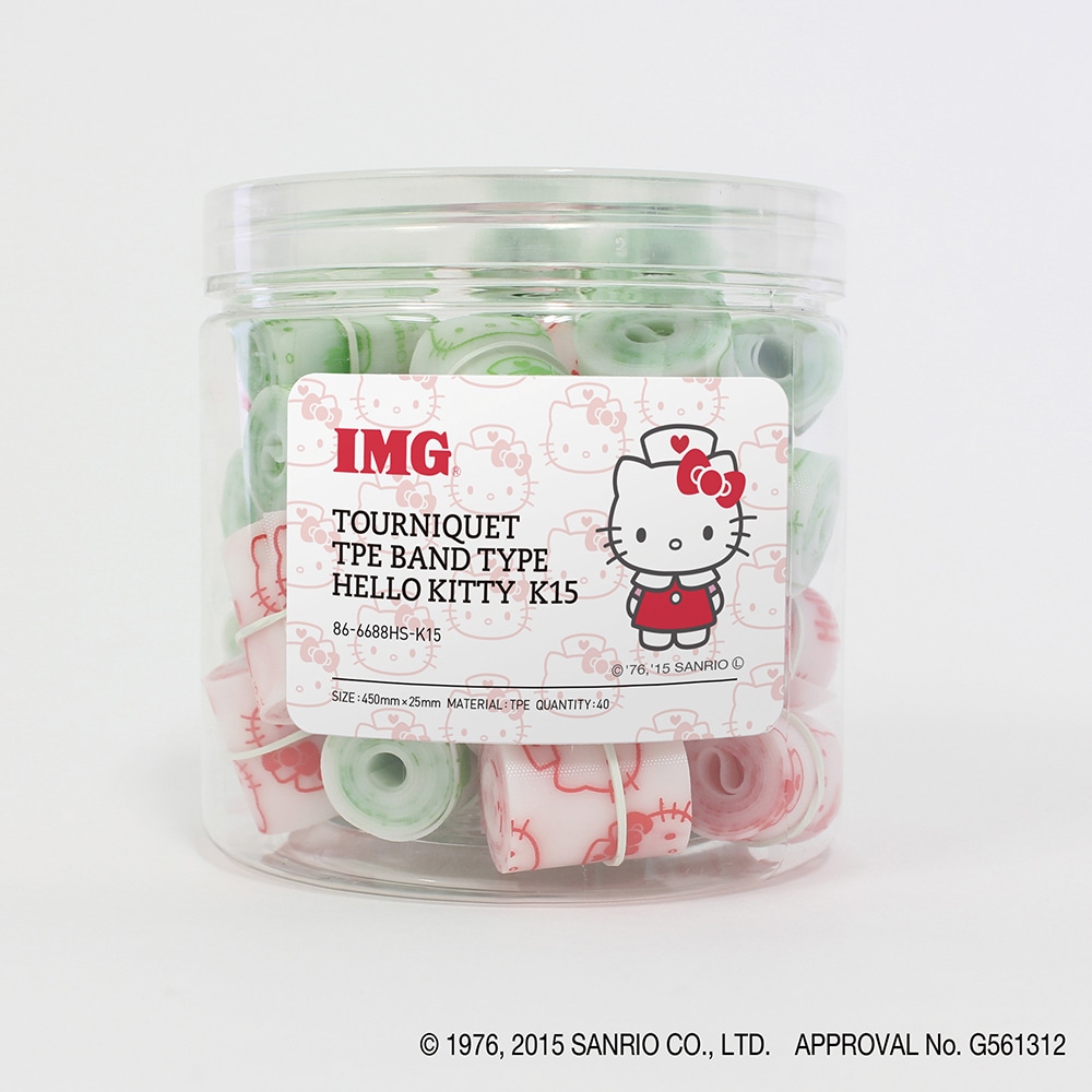 eastsidemed IMG 駆血帯 TPEバンドタイプ6688 ハローキティ 40本入 86-6688HS-K15 1箱（ご注文単位1箱）【直送品】