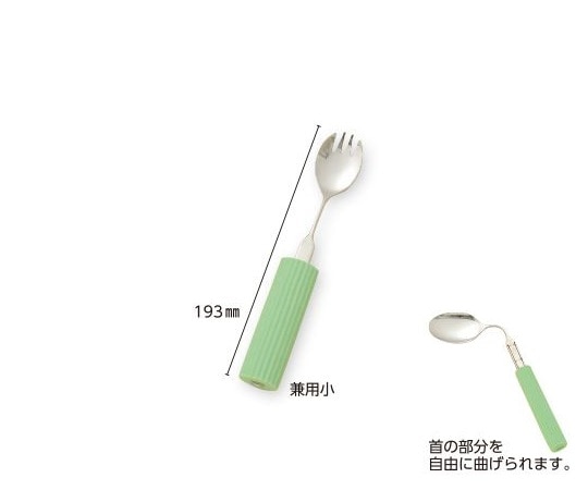 フセ企画 オールステンレスハンドル・シリコンスポンジ付き スプーン・フォーク兼用小  1個（ご注文単位1個）【直送品】