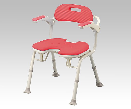 アロン化成 折りたたみシャワーベンチ IU レッド 536-332 1脚（ご注文単位1脚）【直送品】
