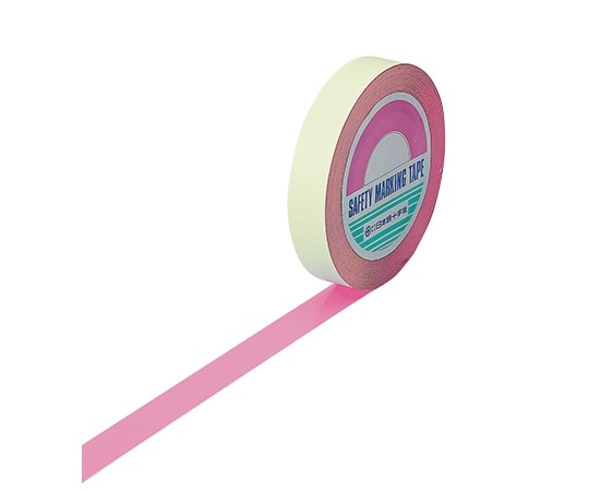 日本緑十字社 ガードテープ(ラインテープ) ピンク 148047 1個(ご注文単位1個)【直送品】