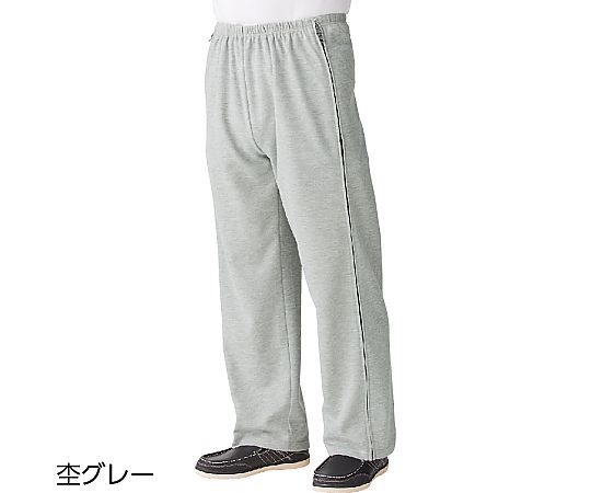 ケアファッション 両脇全開スウェットパンツ（紳士用） グレー LL 39021 1本（ご注文単位1本）【直送品】