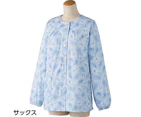 ケアファッション 上下別売りパジャマ（婦人用） 大きめボタン上着 サックス S 39921 1枚（ご注文単位1枚）【直送品】