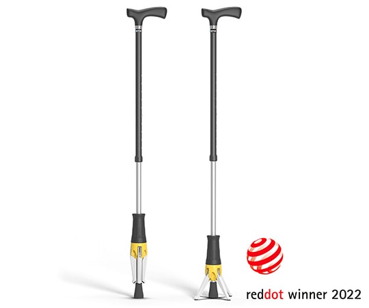 ポッドデスク 立てられるつえ「クロスポッド」 イエロー CP-02-Y 1本(ご注文単位1本)【直送品】