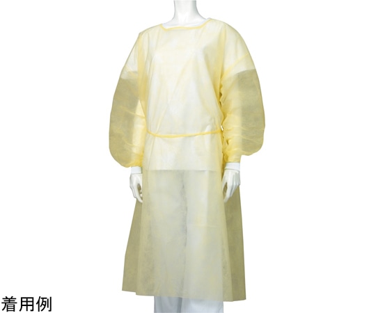 アメジスト（大衛） OWアイソレーションガウン イエロー カフ付#3 200枚入 40538 1ケース（ご注文単位1ケース）【直送品】