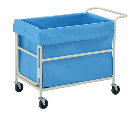 ナビス（アズワン） リネンカート（台車型） スカイブルー  1台（ご注文単位1台）【直送品】