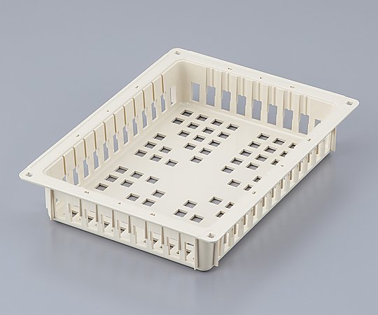 ナビス（アズワン） アルティアバスケット 400×300×75mm アイボリー HAB-75 1個（ご注文単位1個）【直送品】