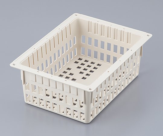 ナビス（アズワン） アルティアバスケット 400×300×150mm アイボリー HAB-150 1個（ご注文単位1個）【直送品】