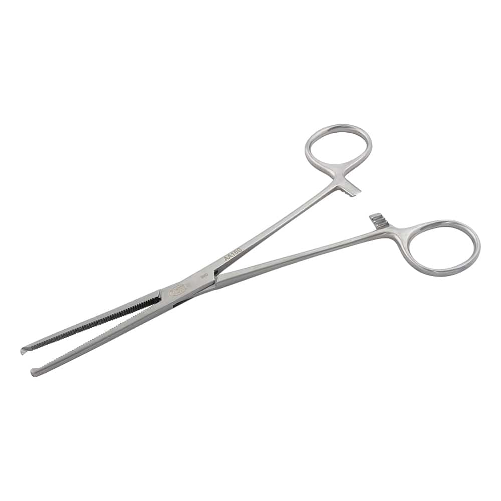 YDM 止血鉗子（コッフェル） 直 有鈎 180mm AA-15S 1本（ご注文単位1本）【直送品】