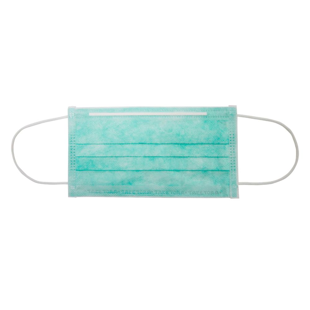 竹虎 サージマスクTC グリーン 50枚入 076100 1箱（ご注文単位1箱）【直送品】