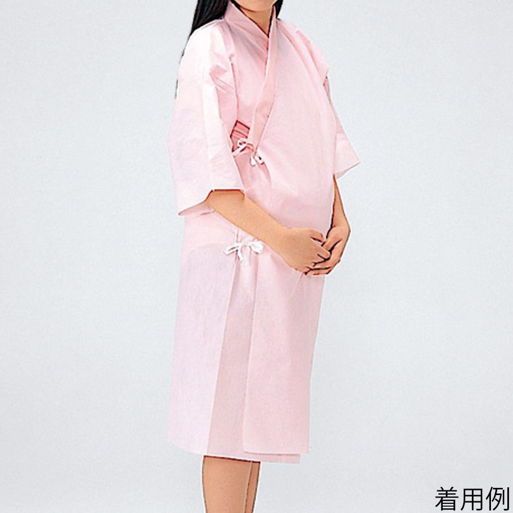 竹虎 フェルラックNo.10 分娩衣 ピンク（フリー） 076270 1枚（ご注文単位1枚）【直送品】