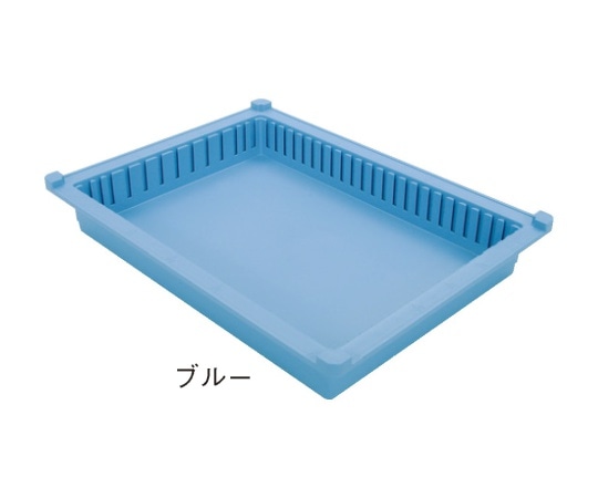 サカセ トレー 34-05タイプ（深さ5cm）帯電防止 ブルー PT34-05 1個（ご注文単位1個）【直送品】