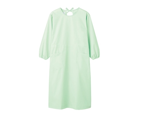 住商モンブラン 予防衣 レディス 長袖 グリーン 54-003 M 1枚（ご注文単位1枚）【直送品】