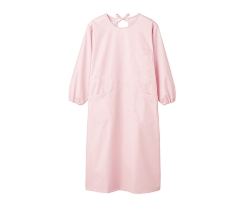 住商モンブラン 予防衣 レディス 長袖 ピンク 54-005 S 1枚（ご注文単位1枚）【直送品】