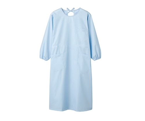 住商モンブラン 予防衣 レディス 長袖 サックス 54-007 3L 1枚(ご注文単位1枚)【直送品】