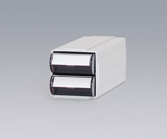 サカセ カセッター A5サイズ以下（W63×D192×H63mm）引出上下2段 アンバー HA5-012 1個（ご注文単位1個）【直送品】