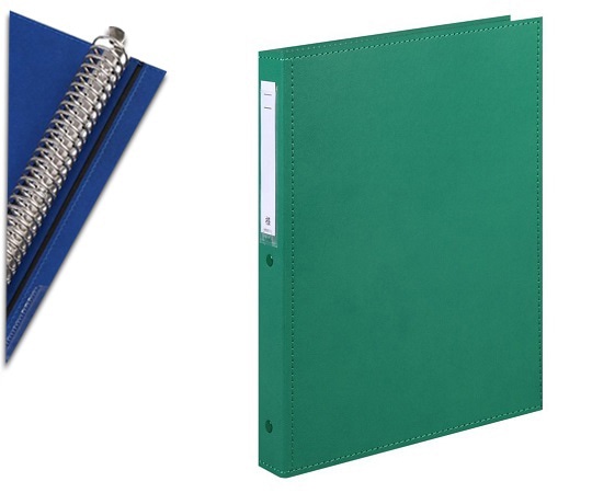 LIHITLAB カルテブック A4・30穴・スタンダード ライトグリーン CY4-30L-4 1冊（ご注文単位1冊）【直送品】