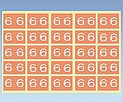 日本ホップス X線フィルム袋用 カラーナンバーラベル 1袋（10片×10枚入） CNL-S6 1袋（ご注文単位1袋）【直送品】