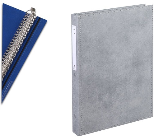 LIHITLAB カルテブック A4・30穴・スタンダード シルバー CY4-30L-6 1冊（ご注文単位1冊）【直送品】