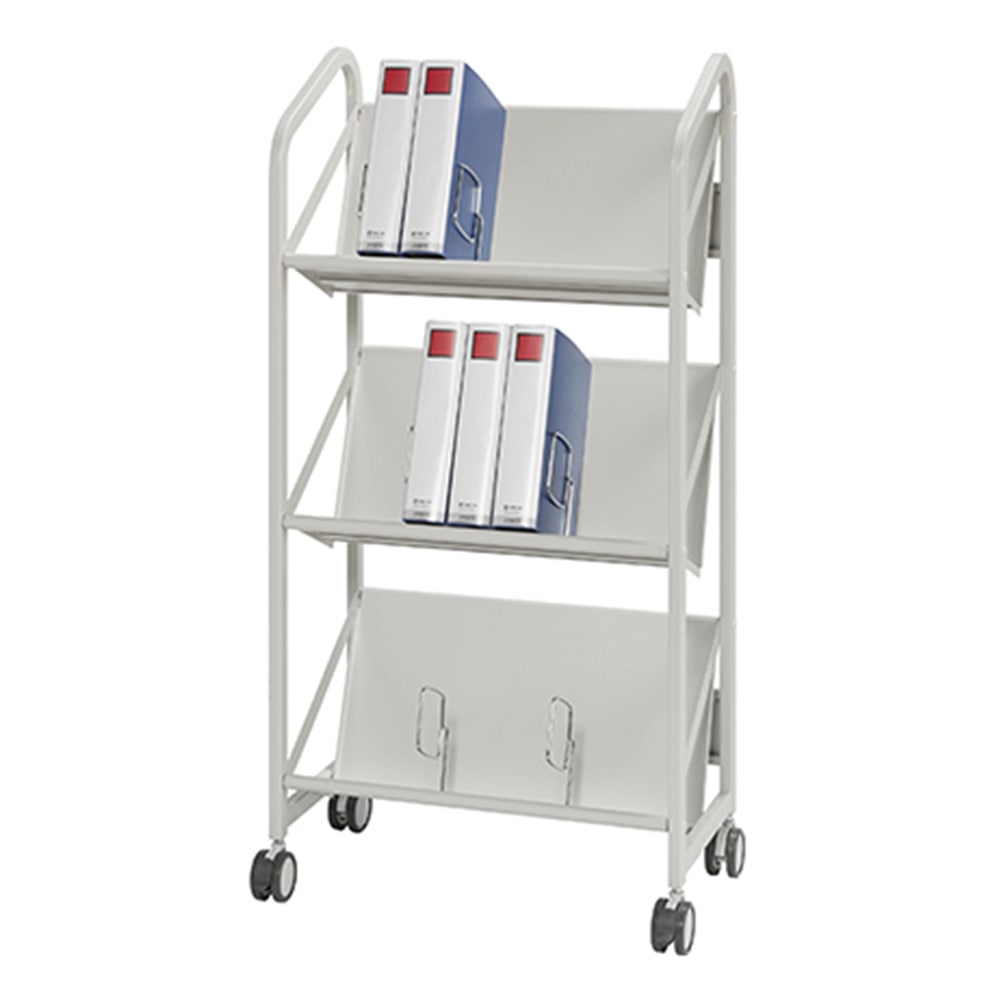 ナカキン ファイルサポートワゴン 3段タイプ FSW-6637WG 1個（ご注文単位1個）【直送品】