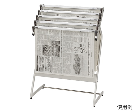 ナカキン 新聞架 370NS-343-WG 1個（ご注文単位1個）【直送品】