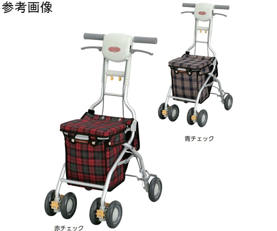 アロン化成 シルバーカー サンフィール ショッピング 青チェック 532-342 1台（ご注文単位1台）【直送品】