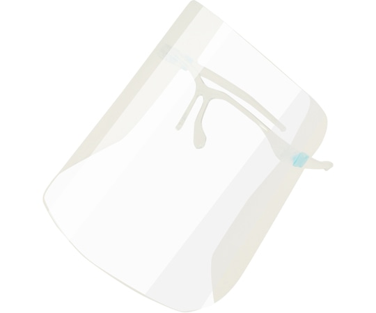 小野商事 フェイスシールド メガネ型（フレーム+シールド）100セット WS7515 1セット（ご注文単位1セット）【直送品】