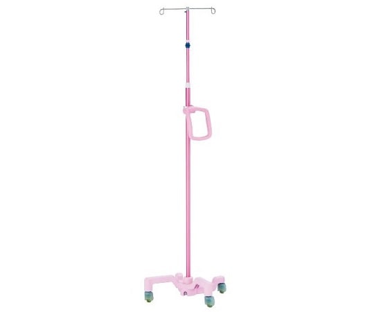 ナビス(アズワン) ナビガードルスタンド(フリーストップ) グリップ付き ピンク NNF-GP 1台(ご注文単位1台)【直送品】