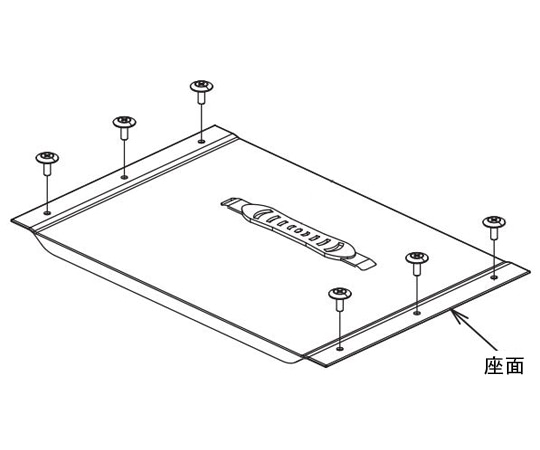 アロン化成 (トール103用)座面(トール用) 592-308 1個(ご注文単位1個)【直送品】
