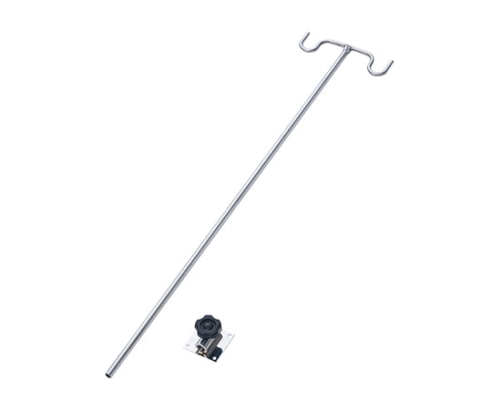 ナビス（アズワン） 救急カート用 イルリガードルセット（2本フック）  1セット（ご注文単位1セット）【直送品】