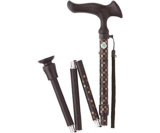 フジホーム かるがもE 折畳S 市松 黒 WB3793 1本(ご注文単位1本)【直送品】