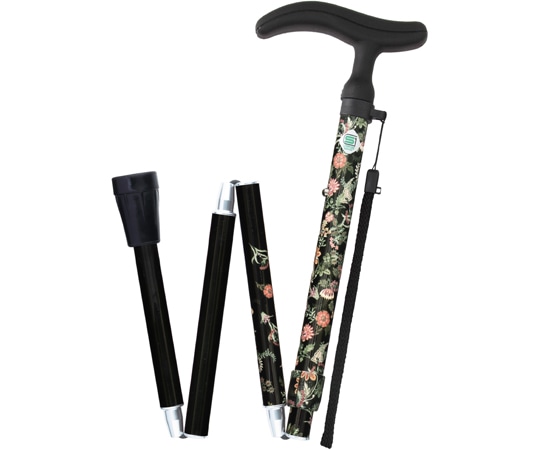 フジホーム アクティブグレース折畳 ボタニカルブラック WB5230 1本(ご注文単位1本)【直送品】