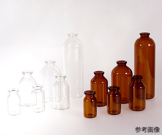 三田理化工業 ステリバイアル(ブチルゴム栓､キャップ付き) 茶色 20mL 10本入 SB-20B-BFA 1箱(ご注文単位1箱)【直送品】