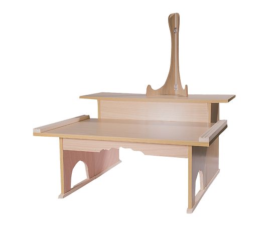 アズワン 枕机（木目プリント） 二段600タイプ  1台（ご注文単位1台）【直送品】