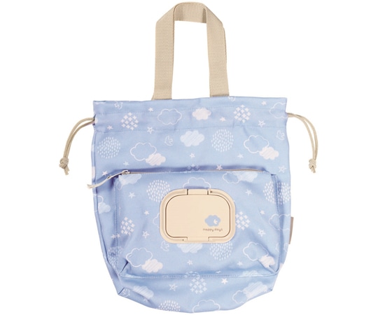 スケーター おしりふきポケット付き巾着 HappyDays KBOPC1 1個（ご注文単位1個）【直送品】