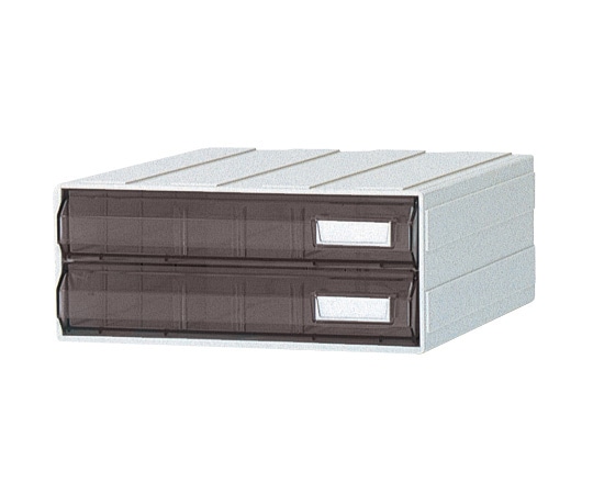 サカセ カセッター B5タイプ（引出上下2段）アンバー HB5-002 1個（ご注文単位1個）【直送品】