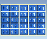 日本ホップス X線フィルム袋用 カラーナンバーラベル 1袋（10片×10枚入） CNL-S1 1袋（ご注文単位1袋）【直送品】