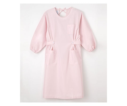 ナガイレーベン ケアガウン ピンク S HK7 1枚（ご注文単位1枚）【直送品】