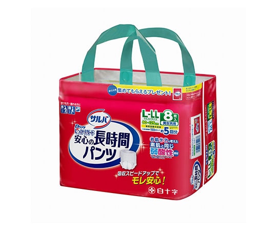 白十字 サルバやわ楽パンツしっかり長時間 L~LL 8枚入×6袋 35496 1ケース(ご注文単位1ケース)【直送品】