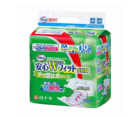 白十字 サルバ 安心Wフィット M 10枚入×4袋 35589 1ケース(ご注文単位1ケース)【直送品】