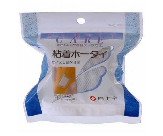 白十字 FC（ファミリーケア） 粘着ホータイ 5cm×4m 1枚入×10袋 46201 1ケース（ご注文単位1ケース）【直送品】