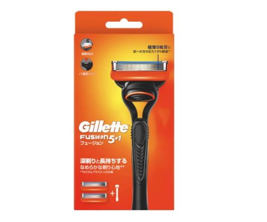 P&G ジレット フュージョン マニュアル ホルダー 替刃2個付 1個(ご注文単位1個)【直送品】