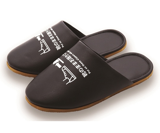 オクムラ 靴のまま履ける抗菌スリッパ ブラック L 男性用 BACA1900 1足（ご注文単位1足）【直送品】