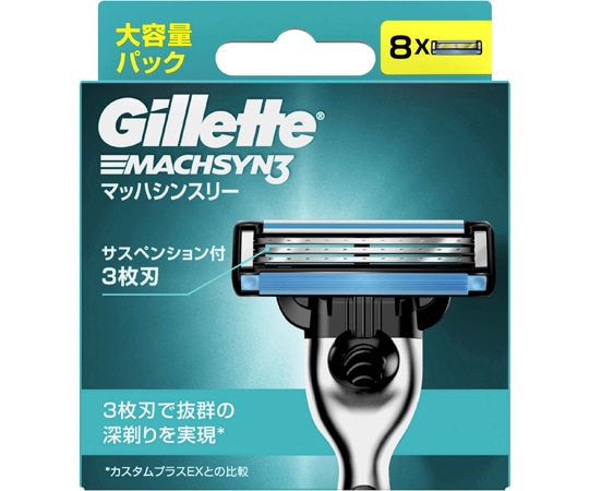 P&G ジレット マッハシンスリー 替刃 8個×72箱入 324007 1ケース(ご注文単位1ケース)【直送品】