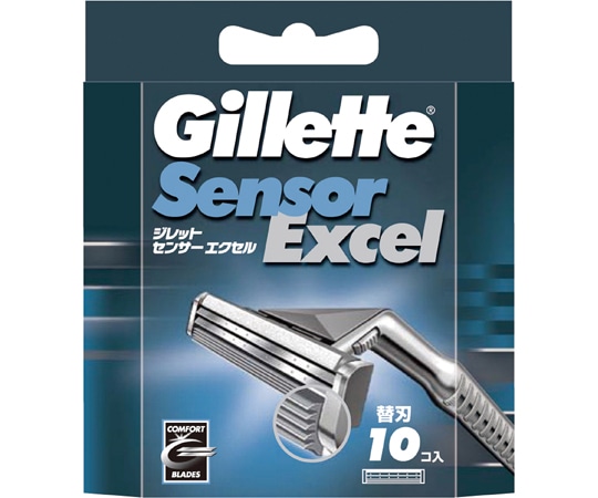 P&G ジレット センサーエクセル専用替刃 10個×240箱入 304565 1ケース(ご注文単位1ケース)【直送品】