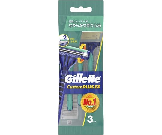 P&G ジレットカスタムプラスEX(首振式) 3本×240パック入 281547 1ケース(ご注文単位1ケース)【直送品】