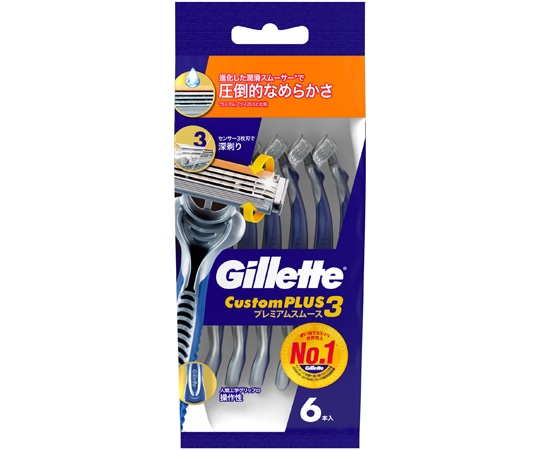 P&G カスタムプラス3プレミアムスムース 6本×72パック入 341297 1ケース(ご注文単位1ケース)【直送品】