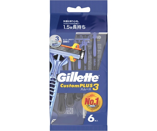 P&G カスタムプラス3スムース 6本×72パック入 341299 1ケース(ご注文単位1ケース)【直送品】