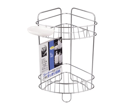 パール金属 バスストレージ コーナーラック 2段 H-9780 1個（ご注文単位1個）【直送品】