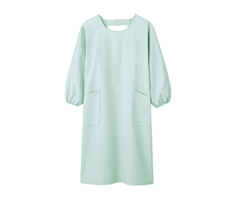 住商モンブラン 予防衣 男女兼用 長袖 ミント 74-407 M 1枚（ご注文単位1枚）【直送品】